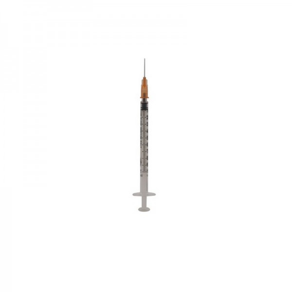 Syringe three bodies of 1 ml with Needle 5 x 16 e / Centismal (120 units)